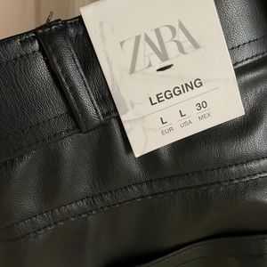 Zara skinny faux leather leggings no longer sold on the website NEW WITH TAGS